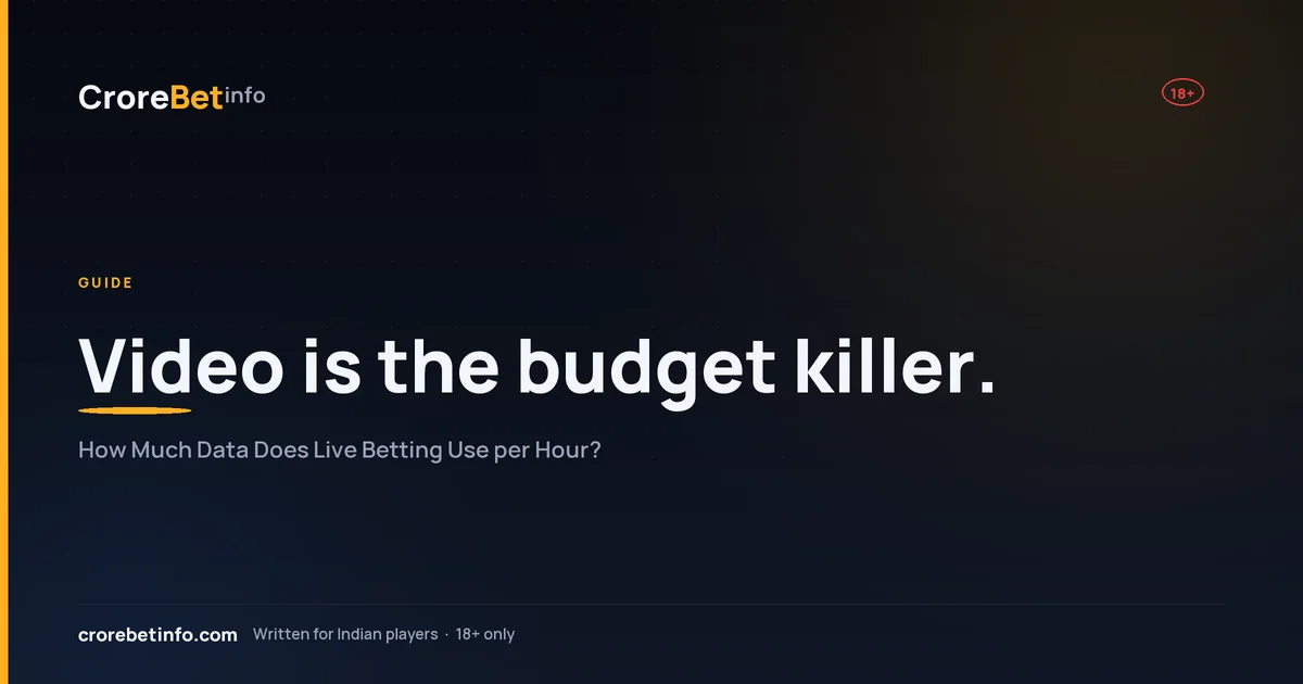 How much data live betting uses per hour on CroreBet: coupon vs live table